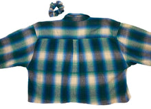 Load image into Gallery viewer, Vintage 90s Cropped Flannel With Matching Scrunchie