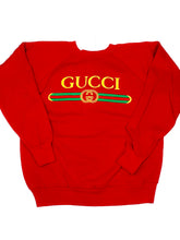 Load image into Gallery viewer, Vintage 80's G Sweatshirt in Red