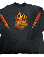 Load image into Gallery viewer, Vintage 90s Harley-Davidson Flames Long Sleeve T-Shirt
