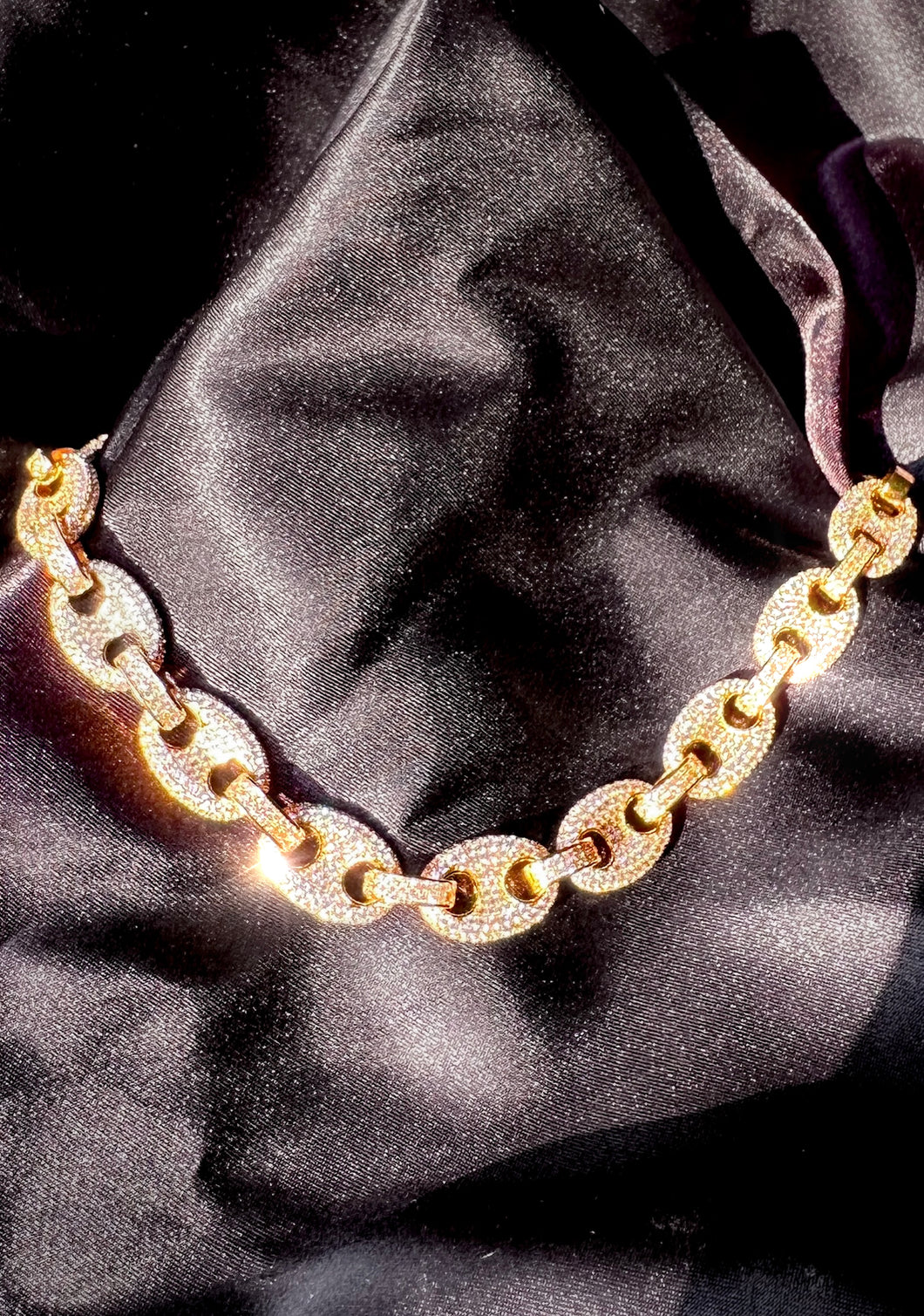 Pavé Puffed Mariner Chain Choker