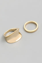 Load image into Gallery viewer, 2 Piece Gold Ring Set
