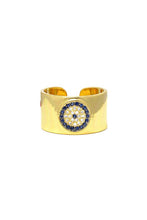 Load image into Gallery viewer, Evil Eye Protection Ring in Gold
