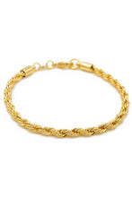 Load image into Gallery viewer, 18k Rope Chain Bracelet
