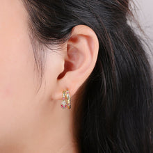 Load image into Gallery viewer, Pavé Snake Huggies
