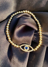 Load image into Gallery viewer, Dainty Evil Eye Bead Bracelet
