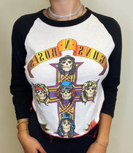 Load image into Gallery viewer, Reworked Vintage Guns N' Roses Raglan T-Shirt
