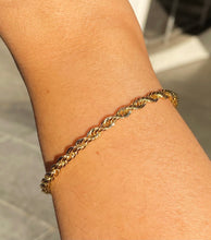 Load image into Gallery viewer, 18k Rope Chain Bracelet
