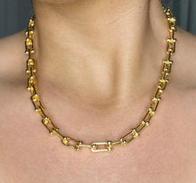 Load image into Gallery viewer, 14k Hardware Chain Link Necklace
